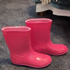 Pink Kids Rain Boots Size 13/1